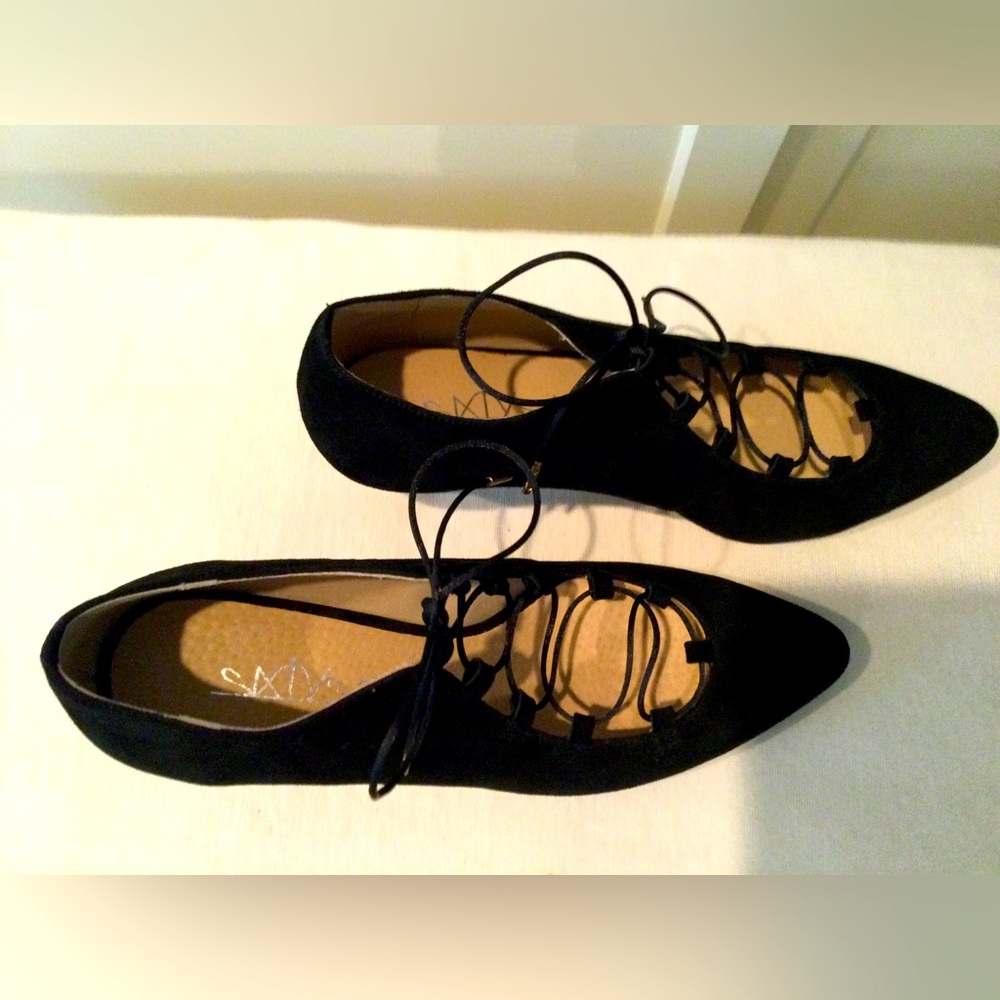 Sixtyseven Ghillie Tie Black Shoes